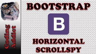 Bootstrap Tutorial for Beginners - Bootstrap Scrollspy (horizontal)