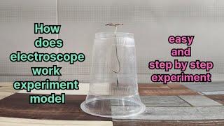 electroscope model make at home l  easy practical science experiment  l 8th physics experiment