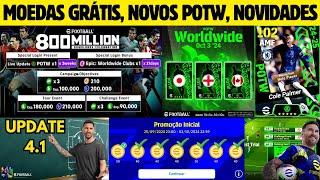 OFICIAL! NOVOS POTW CONFIRMADOS, UPDATE 4.1, NOVA CAMPANHA, MANUTENÇÃO, ATUALIZAÇÃO EFOOTBALL 2025