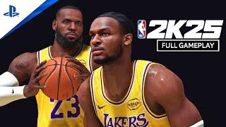NBA 2K25 (PS5) GAMEPLAY - LeBron x Bronny NBA Debut! Lakers vs Nuggets (4K Ray Tracing Concept)
