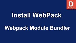 How to Install WebPack on Windows