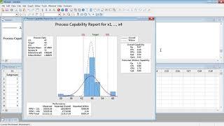 Capability Cp, Cpk, Pp, Ppk, Analysis in MINITAB explained