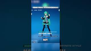 Hatsune Miku in Fortnite! #shorts