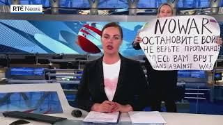 Anti-war protester interrupts Russian TV broadcast