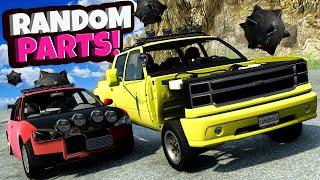 Random Parts Race But It's During an AVALANCHE in BeamNG Drive Mods!