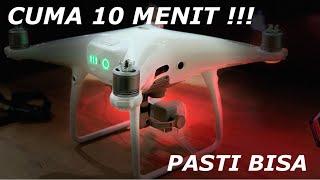 CARA MUDAH MENERBANGKAN DJI PHANTOM 4 PRO PEMULA- debut flight Review & Tutorial Vlog