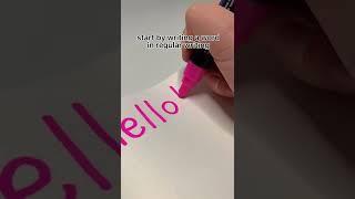 easy hand lettering tutorial (NO CURSIVE) 