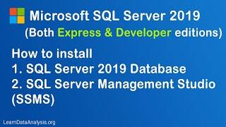 How to download and install Microsoft SQL Server 2019 database and SQL Server Management Studio