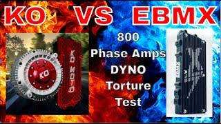 KO vs EBMX  800 Phase Amp DYNO Torture Test