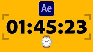 After Effects: Countdown/Countup Timer Tutorial ⏱ Hours, Minutes and Seconds