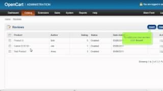 How to manage product reviews and ratings in OpenCart | FastDot Cloud Hosting