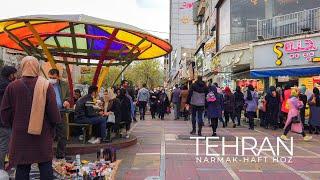 TEHRAN 2021 - Walking in Narmak & Haft Hoz Square a day before Nowruz 1400 /تهران