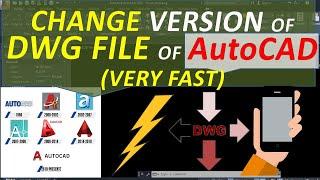 How to change version of AutoCAD file on your Phone - Convert Higher to Lower version DWG files