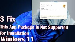 App Package Not Supported for Installation - How to Troubleshoot