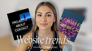 My favourite website trends  - Ft.  Wix Studio ‍