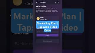 Marketing Plan | Tapswap Video Code