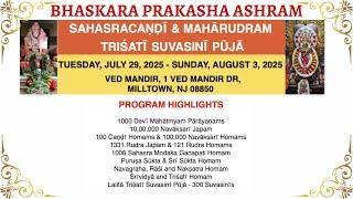 Sahasra Chandi and Maha Rudram Yagna Sankalpam, Devi Mahatmyam Parayanam - Live from New Jersey, USA