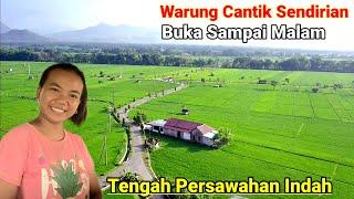 Warung Cantik Sendirian Tengah Persawahan Indah Pedesaan Ponorogo