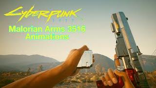 Cyberpunk 2077 - Malorian Arms 3516 Animations