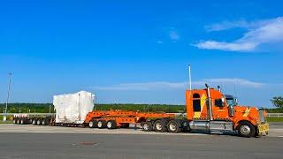 13 axle heavy haul from Québec to Ohio