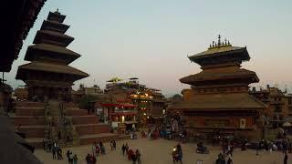 BHAKTAPUR NYATAPOLE SQUARE TIMELAPSE