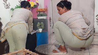 Desi Aunty Hot Cleaning Vlog | Village Life In Pakistan | Rural Life Vs Urban Life | Pak Family Vlog