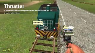 Garry's Mod-Train track mod and trains