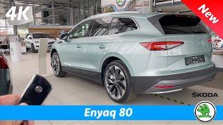 Škoda Enyaq iV 80 2021 - First FULL In-depth review in 4K | Exterior-Interior-Infotainment-HUD