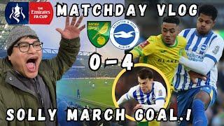 Norwich 0-4 Brighton FA CUP | NORWICH 0-4 BRIGHTON | MATCHDAY VLOG