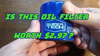 Walmart Supertech Oil Filter Cut Open ST6607