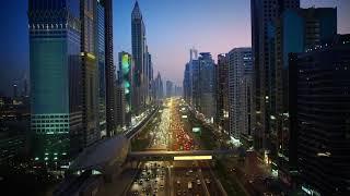 Sheikh Zayed Road at Night