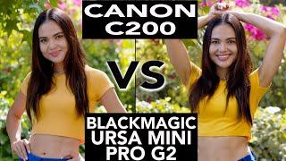 Canon C200 VS Blackmagic URSA Mini Pro G2! WHICH ONE WINS?!