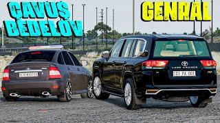 Çavuş Bədəlov Priora Aftoş vs Genral Toyota Prado | Maşın Oyunları | BeamNG.Driver #malikbedelov