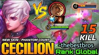 Cecilion Phantom Count New Valentine (SPECIAL) Skin MVP Play - Top Global Cecilion -thebestbros - ML