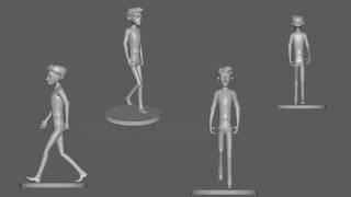 3D character Walk cycle, Vijay Sharma