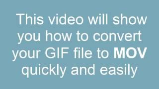 How to convert GIF to MOV