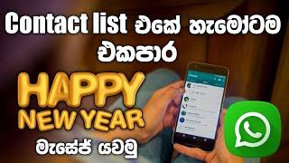 how to send messages to all contact in WhatsApp | හැමෝටම එකපාර මැසේජ් යවමු | Sinhala | SL TEC MASTER