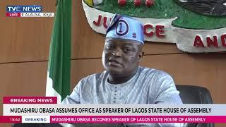 FULL SPEECH: Mudashiru Obasa Assumes Office As Speaker Of Lagos State House Of Assembly