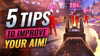 5 TIPS FOR BETTER AIM! (Apex Legends Tips & Tricks to Get Better Aim)