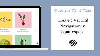Vertical Navigation in Squarespace