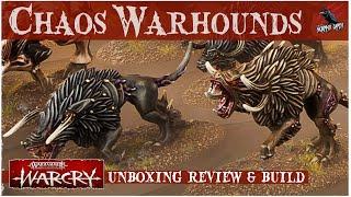 WARCRY CHAOS WARHOUNDS UNBOXING REVIEW BUILD -  Warhammer Age Of Sigmar - Warcry Thralls & Allies