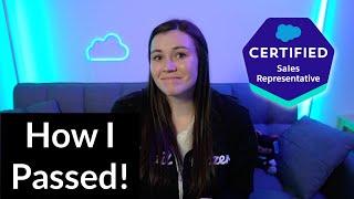 How I passed the Salesforce Sales Representative Exam | What is the Sales Rep exam + Resources!