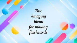 How to make flashcards for kids at home| diy easy and durable cards