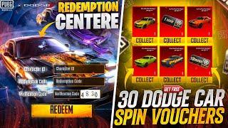 Free Dodge Car Vouchers Redeem Codes | Muscle Mania Reloaded PUBG Mobile | New Event Explained