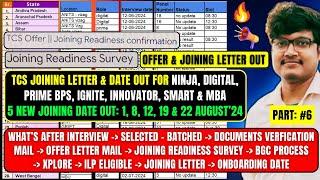 TCS IMP BIG UPDATE, INTERVIEW RESULTS, NEW JOINING DATE OUT, OFFER LETTER, JOINING READINESS SURVEY