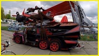 The Most Unusual Car at the Car Shows Old Car Land, Kiev 2018. Strangest Vehicles Review