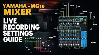 Yamaha MG16 Mixer Setting Guide For Live Recording In Studio | #daw