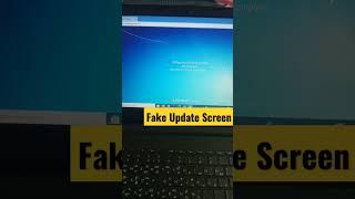 Fake Update Screen Tricks