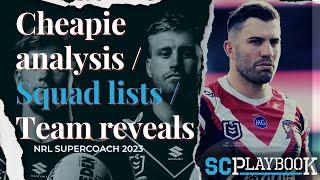 SC Playbook - NRL team lists, cheapie rankings, NRL Supercoach team reveals