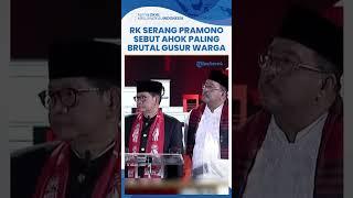 Serang Pramono saat Debat, Ridwan Kamil Malah Singgung Ahok Sebut Gubernur Paling Brutal Gusur Warga